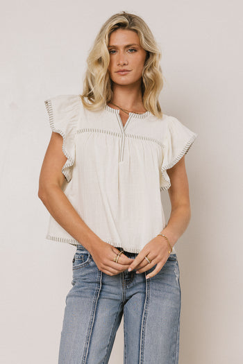 Flutter Sleeve Blouse