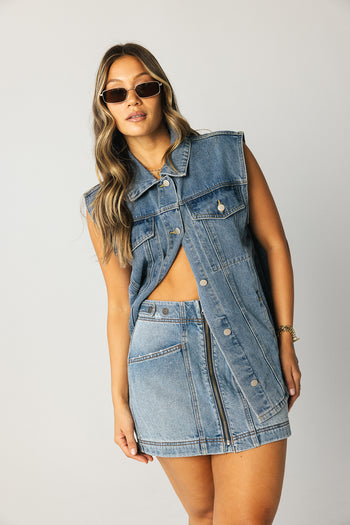 Bonnie Denim Mini Skirt - FINAL SALE