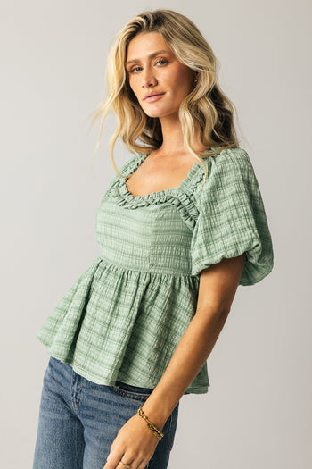 RUFFLED BLOUSE TOPS