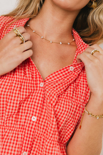 Necklace with pearls 