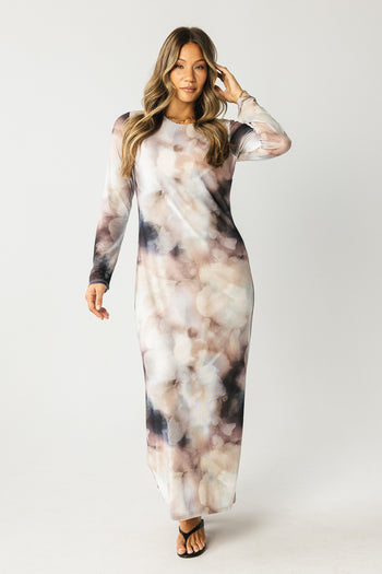 Jamie Watercolor Bodycon Dress - FINAL SALE