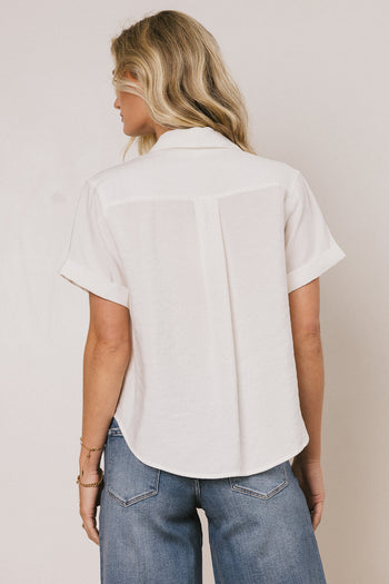 Nash Button Up in White - FINAL SALE