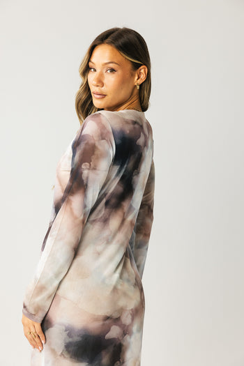 Jamie Watercolor Bodycon Dress - FINAL SALE