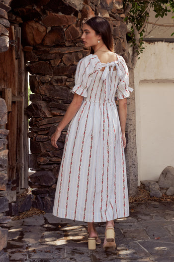 Effie Embroidered Midi Dress - FINAL SALE