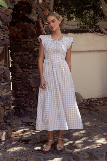 Amani Plaid Maxi Dress - FINAL SALE