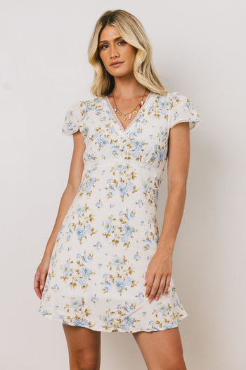 BLUE FLORAL DRESS