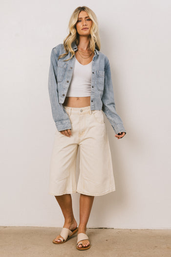 CROPPED DENIM JACKET