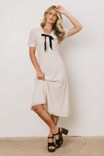 Chloe Polka Dot Midi Dress