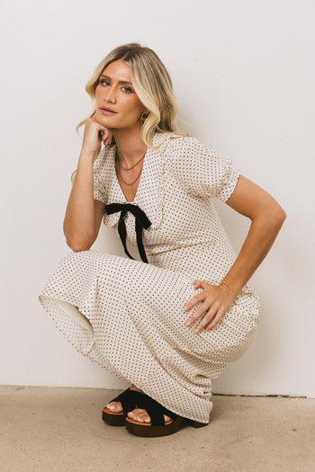 Chloe Polka Dot Midi Dress