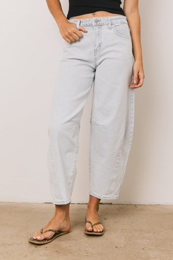 Cade Striped Barrel Jeans - FINAL SALE