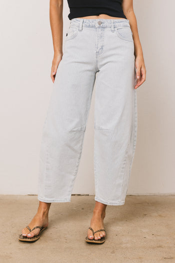 Cade Striped Barrel Jeans - FINAL SALE