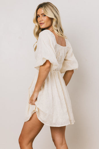 EMBROIDERED MINI DRESS