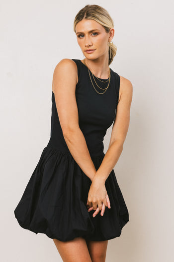 BLACK BUBBLE DRESS