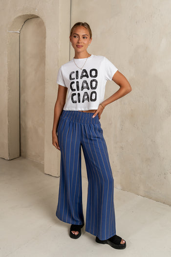 STRIPED SMOCKED BOTTOMS