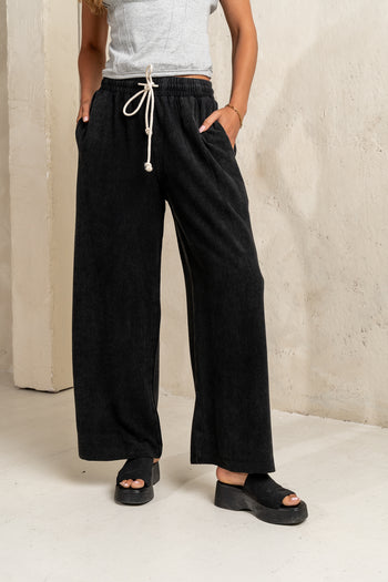 Nico Wide Leg Pants in Black - FINAL SALE