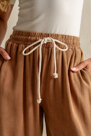 Nico Wide Leg Pants in Rust - FINAL SALE