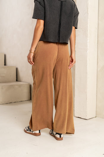 Nico Wide Leg Pants in Rust - FINAL SALE