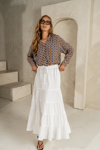 Zoie Abstract Blouse - FINAL SALE