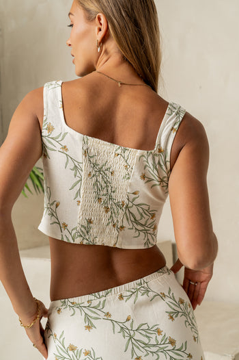 SMOCKED BACK TANK TOP