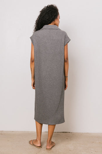 Striped Maxi Dress in Grey