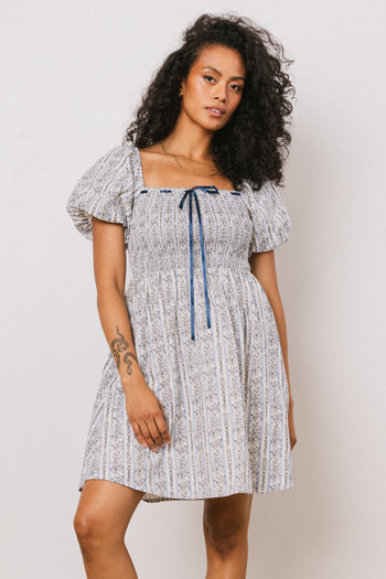 LIGHT BLUE FLORAL DRESS