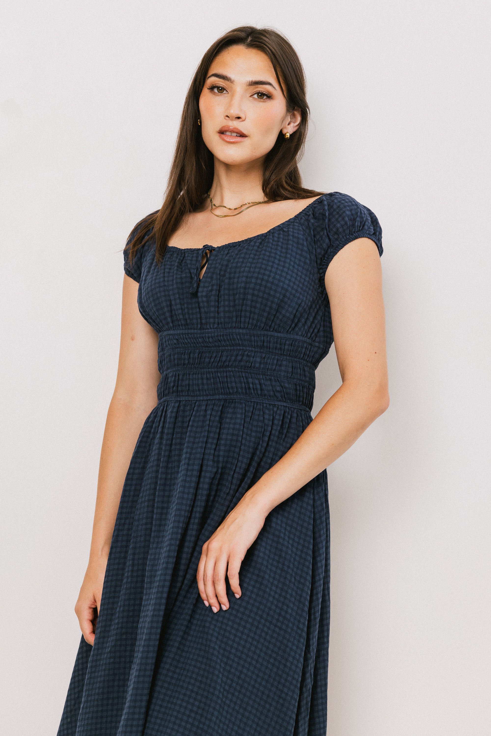 Kimber Plaid Midi Dress - FINAL SALE Kimber Plaid Midi Dress - FINAL SALE