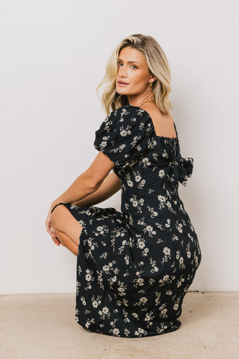  Floral Midi Dress