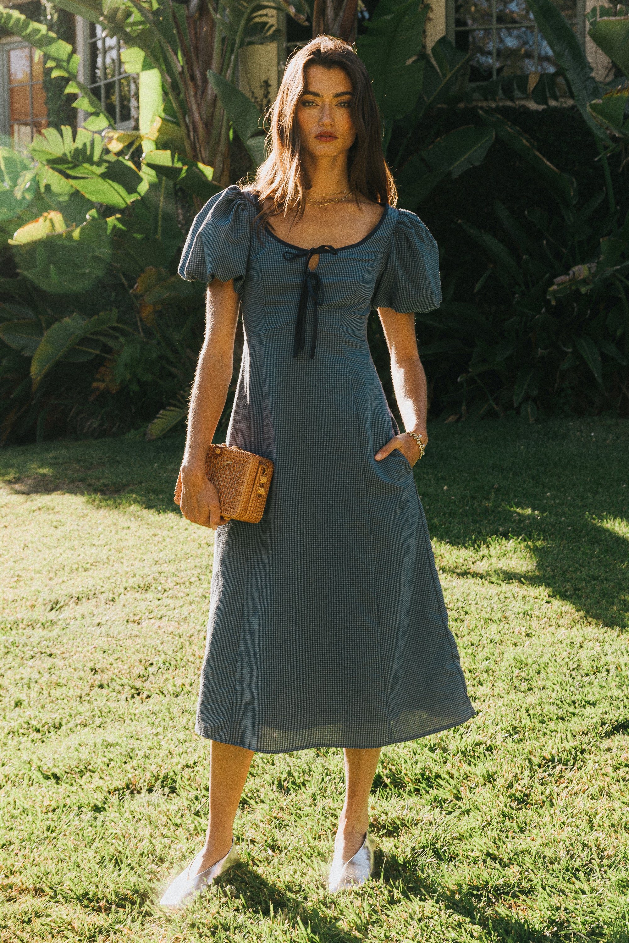 Elle Gingham Midi Dress - FINAL SALE Elle Gingham Midi Dress - FINAL SALE