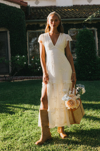 Embroidered Maxi Dress