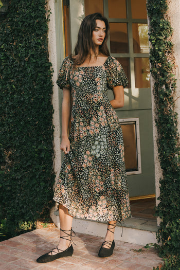 FLORAL MAXI DRESS