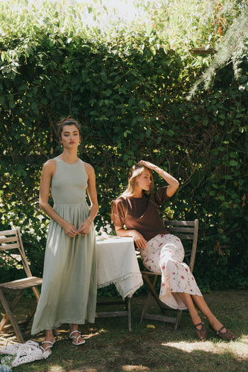 FITTED OLIVE GREEN BODICE