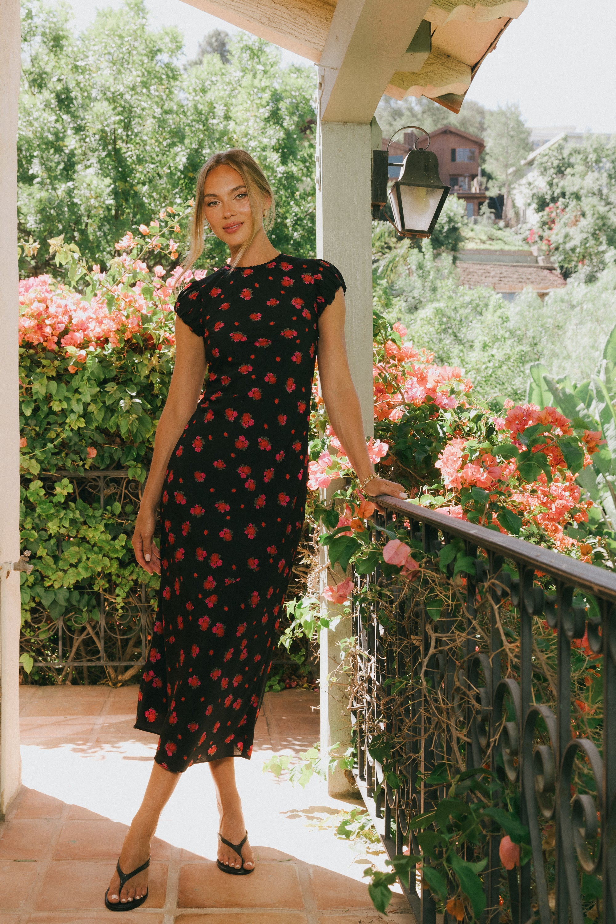 Ellianna Floral Maxi Dress in Black Ellianna Floral Maxi Dress in Black