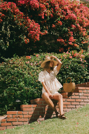 Floral Blouse in Berry