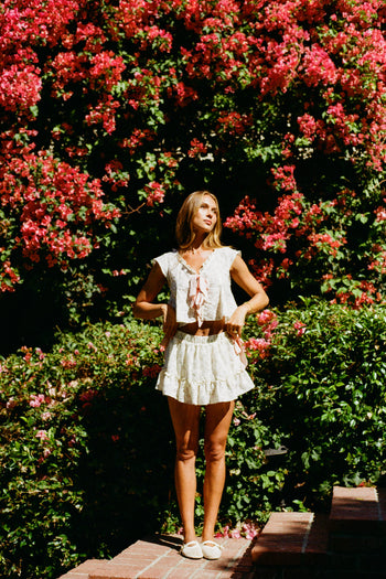 PINK FRONT TIE CLOSURES