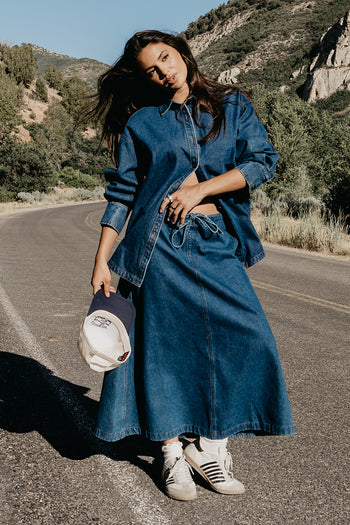 Arlo Denim Maxi Skirt - FINAL SALE