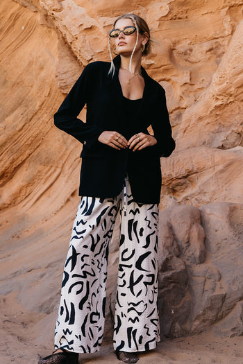 Wide Leg Pants in Natural