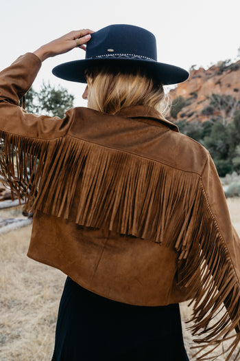  Fringe Jacket in brown
