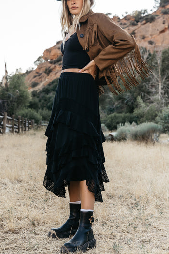 Black Midi Skirt