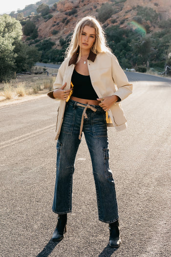 Wide Leg Jeans with double pockets 