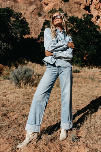 Marcia Cuffed Baggy Jeans