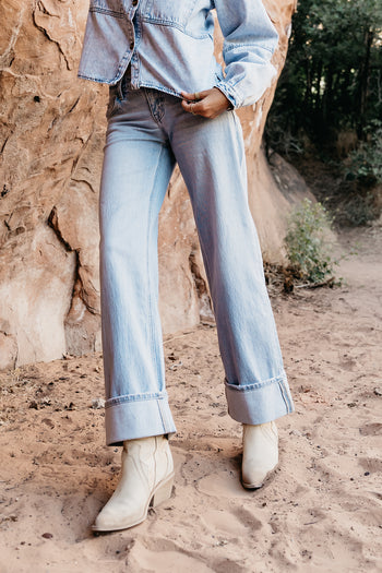 Marcia Cuffed Baggy Jeans