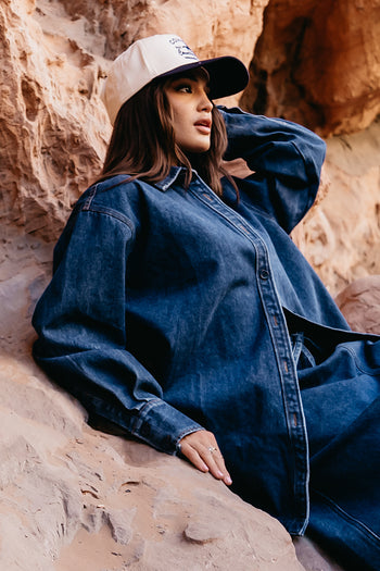 Maddy Oversized Button Up - FINAL SALE