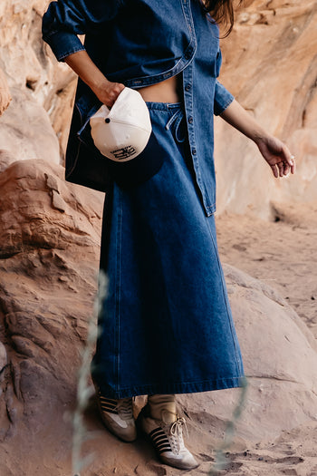 Arlo Denim Maxi Skirt - FINAL SALE