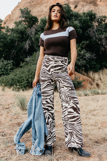 short sleeve brown sweater 