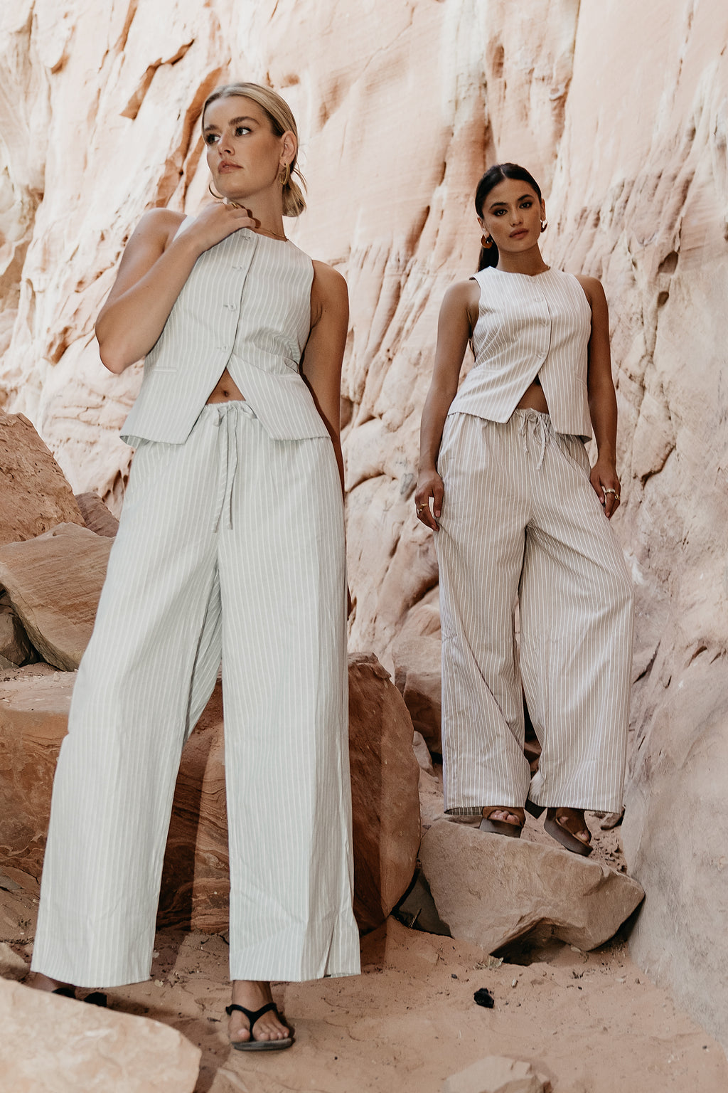 Rosa Wide Leg Pants in Green