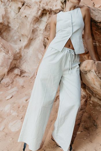 Rosa Wide Leg Pants in Green