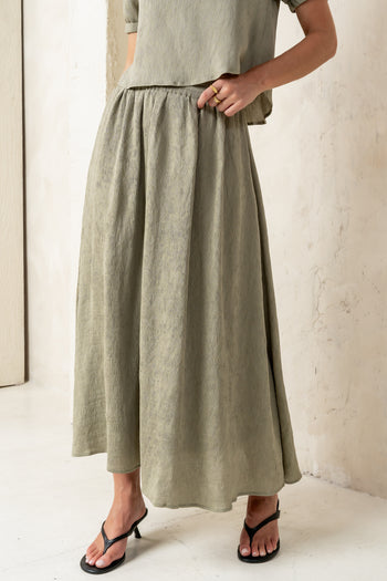 Maxi Skirt in Olive