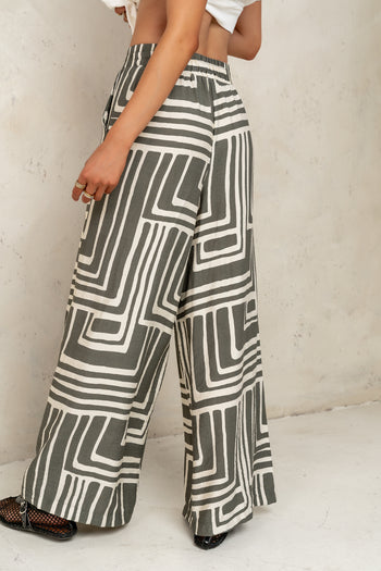 sage flowing pants 