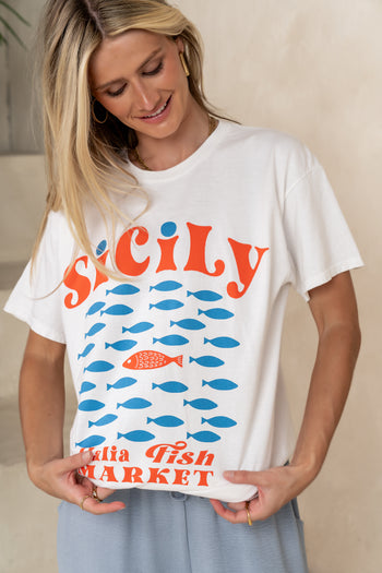 Sicily Oversized Graphic Tee - FINAL SALE
