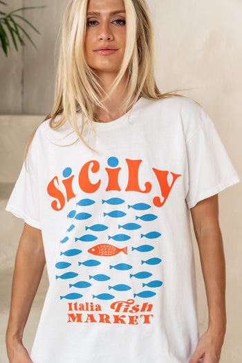 Sicily Oversized Graphic Tee - FINAL SALE